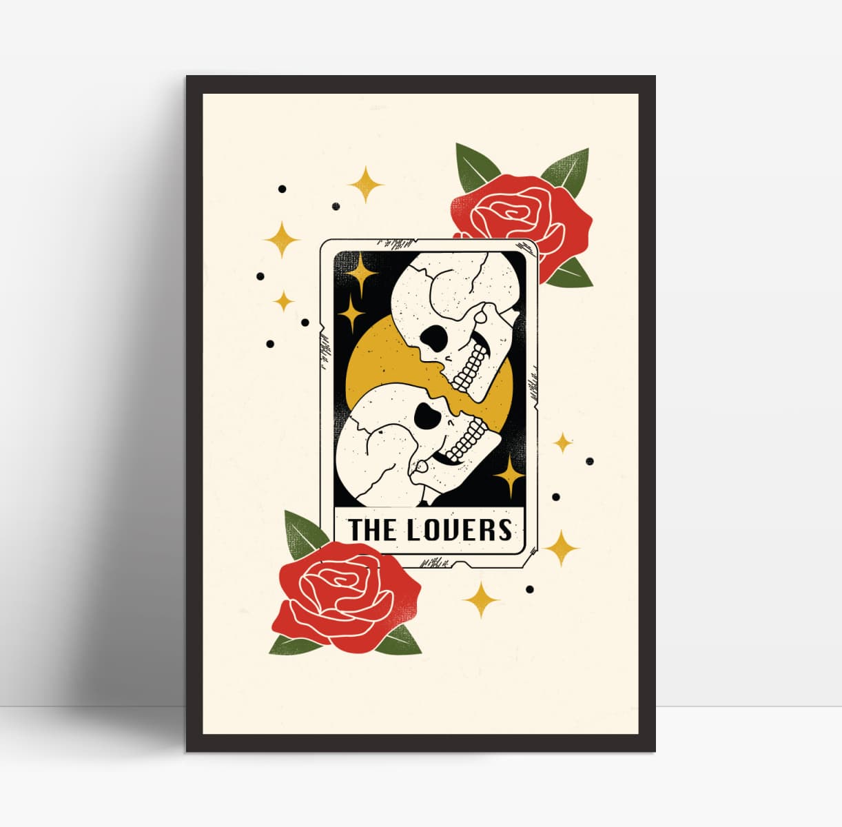 Lovers Tarot Light Poster Mockup